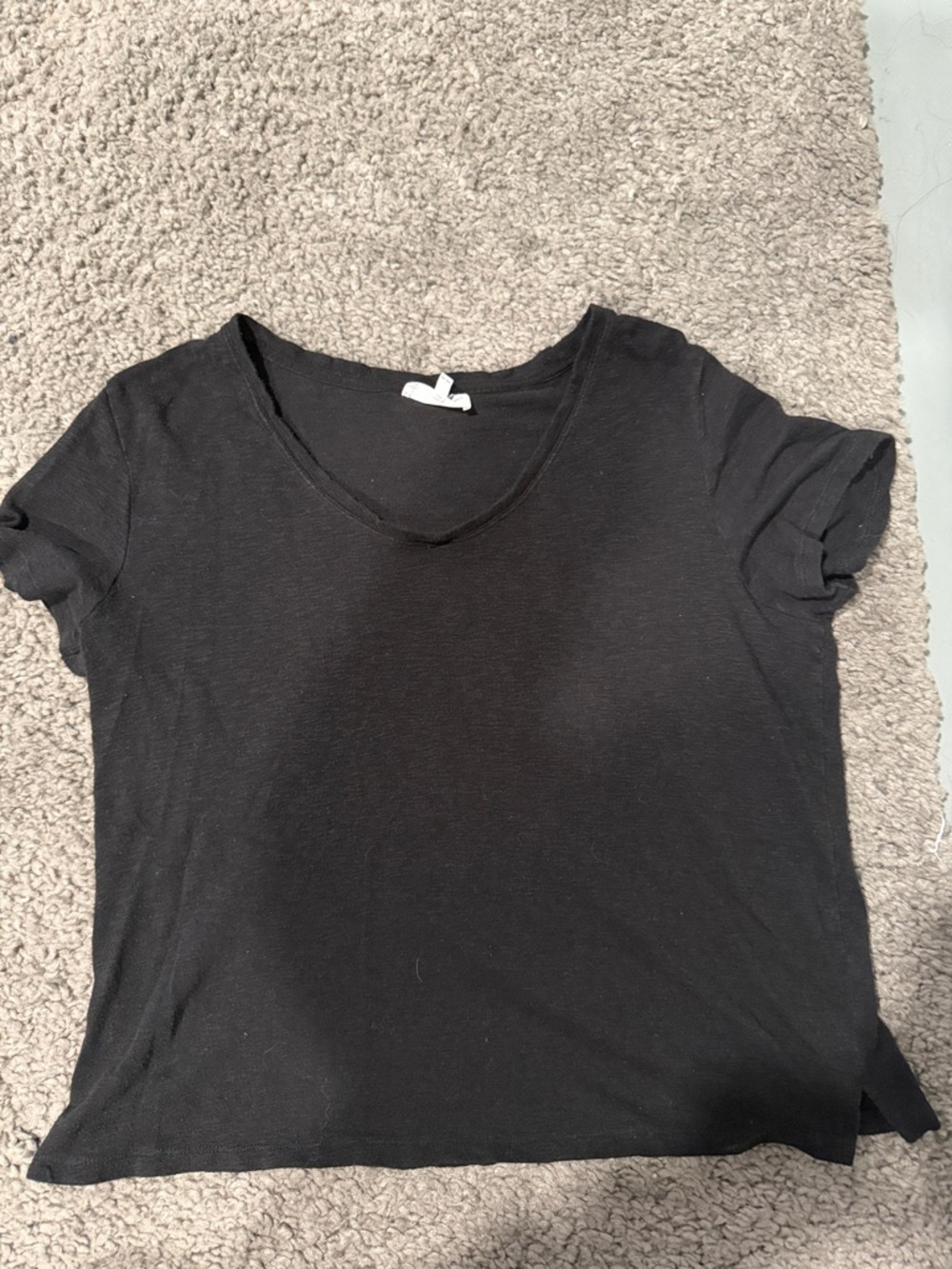 Soma Black V-Neck Short Sleeve Tee
